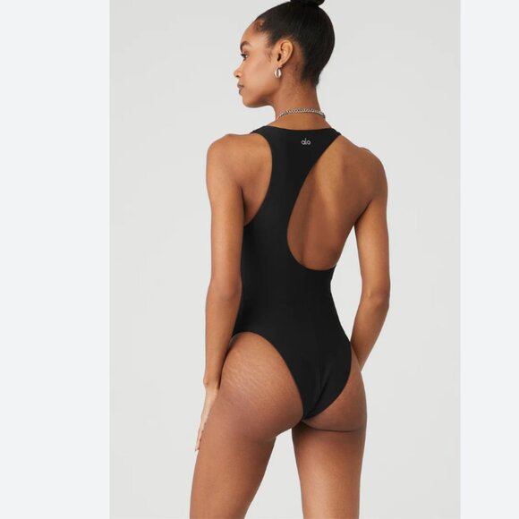ALO Yoga Tops - NWOT ALO YOGA Airlift Barre Bodysuit in Black Size Xs